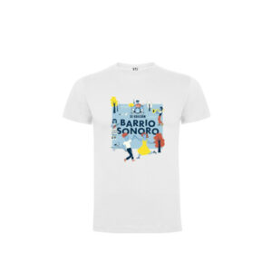 Camiseta blanca unisex junior BS XI